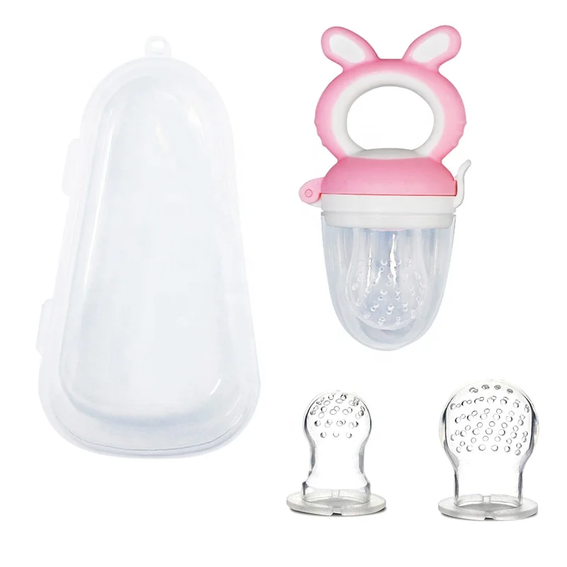 New Design Set Silicone Fresh Fruit Food Nibbler Pacifier Baby Fruit Feeder