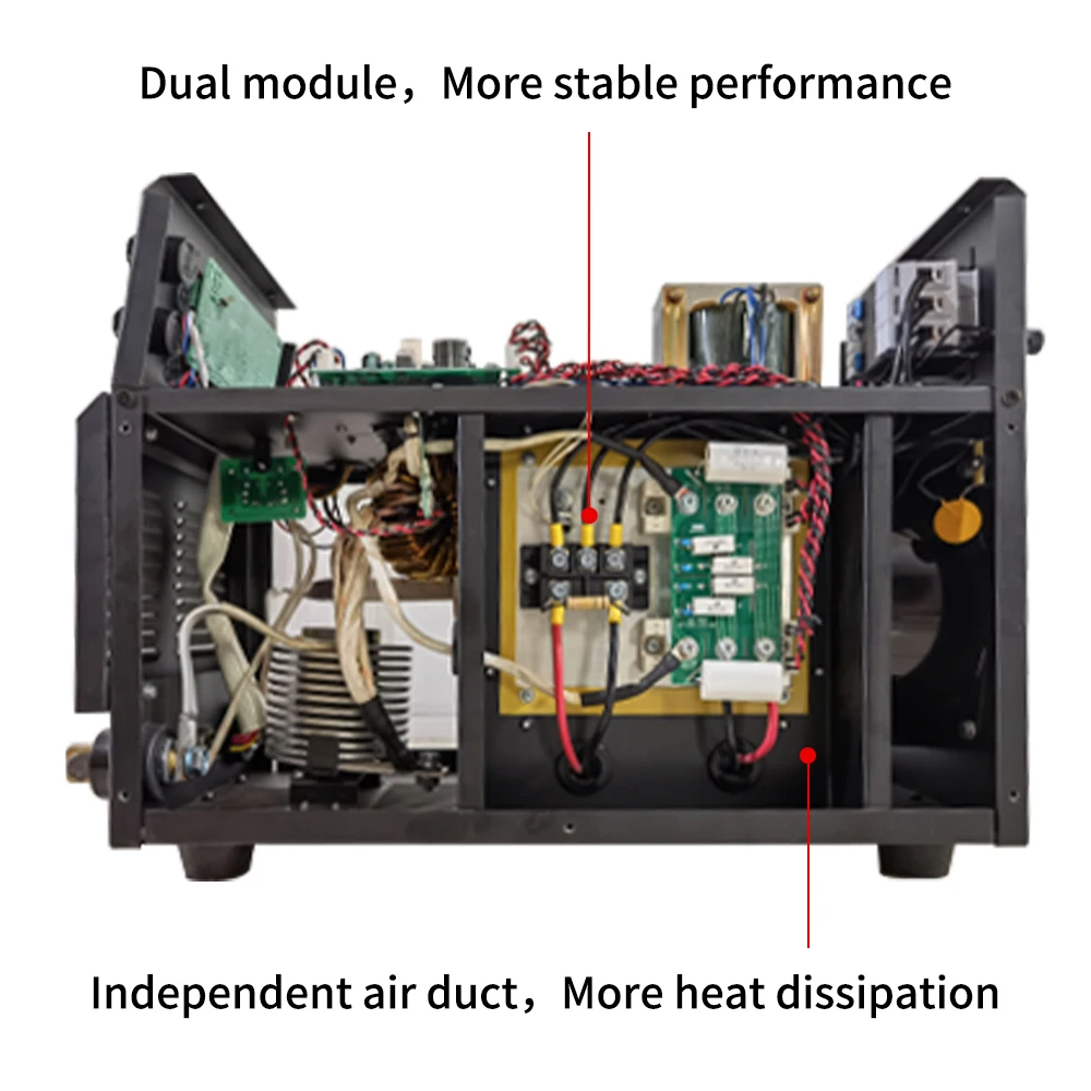 Industrial 3 ph heavy duty equipment double IGBT module mig mag mma welding machine 380V inverter DC MIG 350 CO2 mig welders