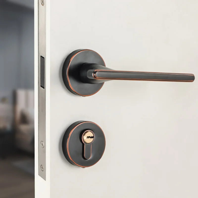 Gold color New Development Design Handle Indoor Silent Door Lock