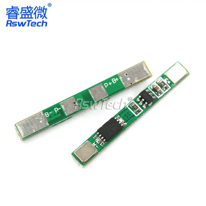 1S 3.7V 3A li-ion BMS PCM battery protection board pcm for 18650 lithium ion li battery