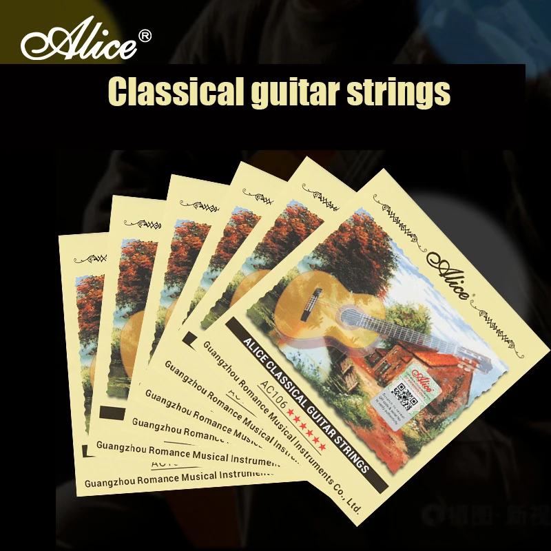 Starway Wholesale Original Alice Acoustic Classical Guitar 6 Strings Guitar Accessory For 39 Inch Guitar