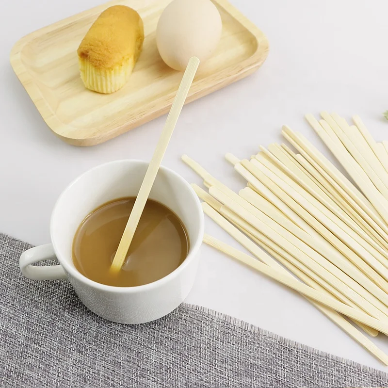 China supplier disposable wooden bamboo coffee stirrer sugar tea stir sticks