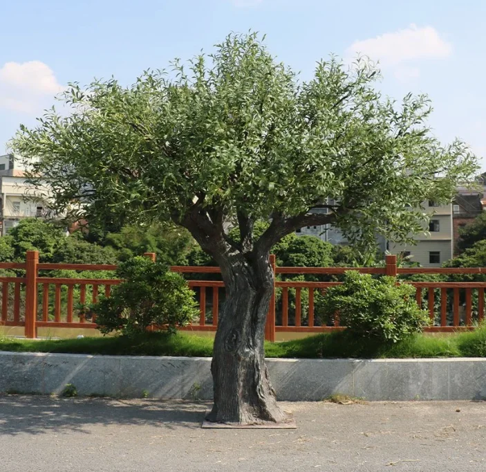 Customised Size&Shape Looks Natural Easy To Install Large Fake Plants Green Tree Artificial Big Olive Tree For Indoor Home Hotel