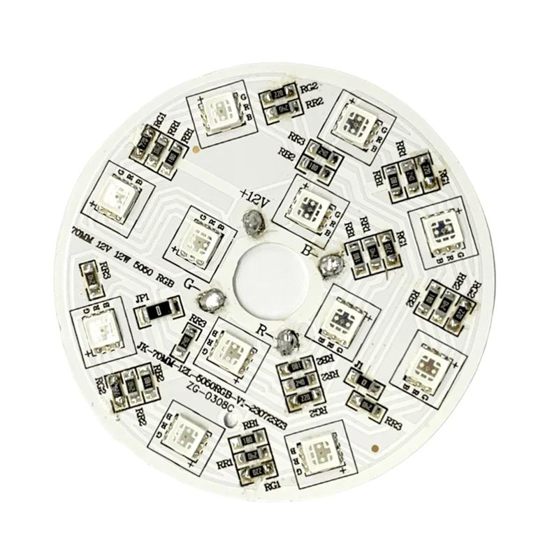 Customized 5050 RGB LED PCB Board 12W 12V Aluminum Full Color Pixel LED Module LED Module 12 v