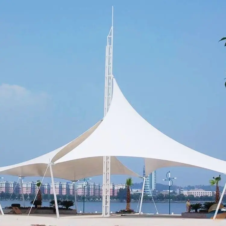 Waterproof 100%Polyester Yarn Dyed Tent Fabric Solution Dyed Acrylic Outdoor Fabric For Awning