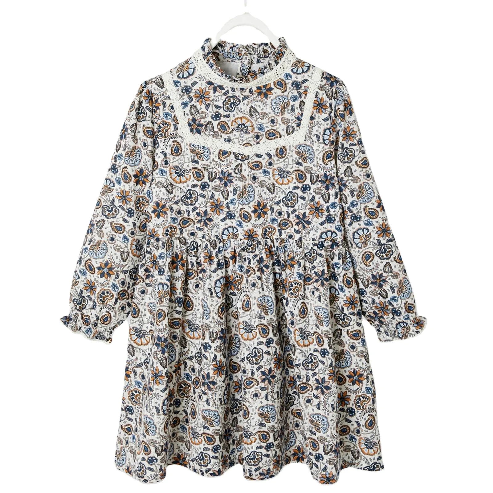 Custom Wholesale Kids Wear Vendor Designers Summer Children Girl Clothing Girls Dress Kids Clothes Floral Dress