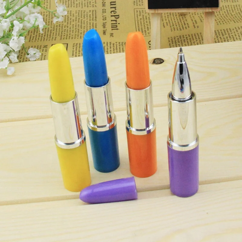 promotional item china novelty lipstick shape ball pen for school stationery mini ballpoint pen
