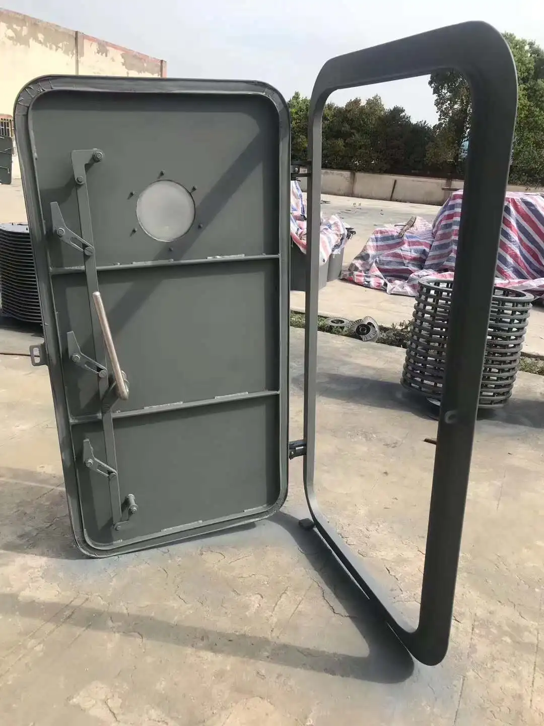 Hj Marine Quick Acting Hinged Steel Watertight Door for Ship with ABS Certificate