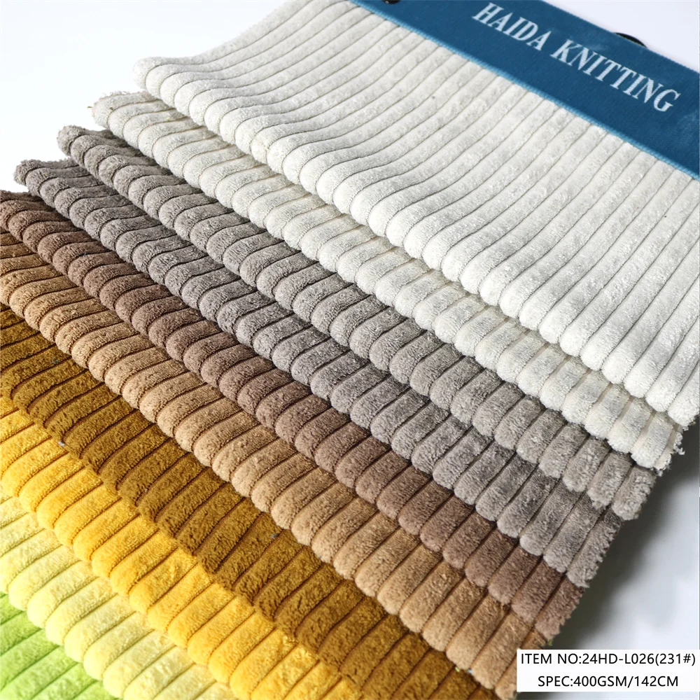 China woven sofa fabric manufacturer furniture sofa upholstery corduroy linen fabric textiles sofa upholstery fabric