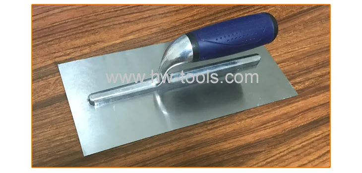 construction tool Plastering trowel with mirror polished stainless steel blade wooden handle