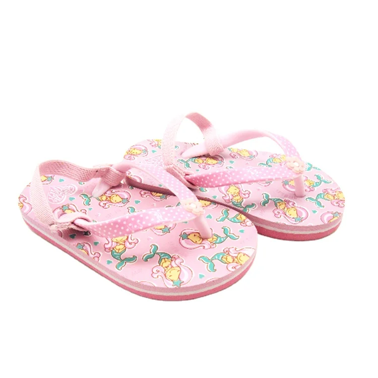 Cute Design Flip Flops Slippers Thermal Transfer Print Slippers for Kids