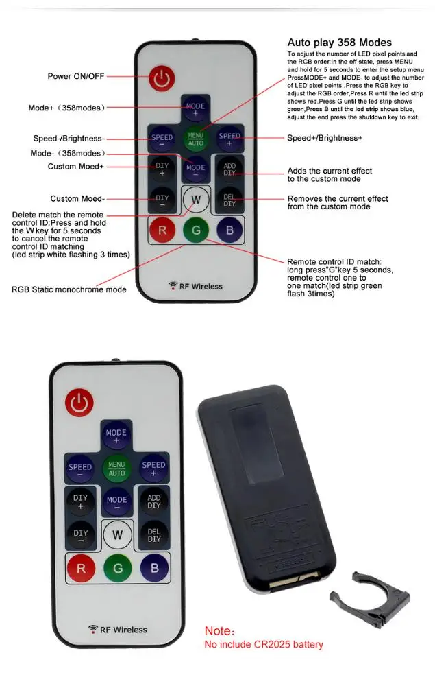 РЧ пульт дистанционного управления 14key DC5-24v контроллер для rgb светодиодный цифровой полосы света таких как ws2811 ws2812b sk6812 ws2813 SM16703 UCS1903 sk9822