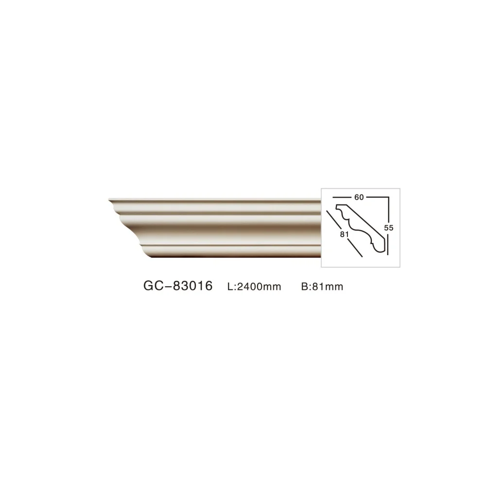 gemei wholesale PU Decorative High Quality Light Weight Cornice Coving Framing Ceiling Ornament for House Indoor Free samples