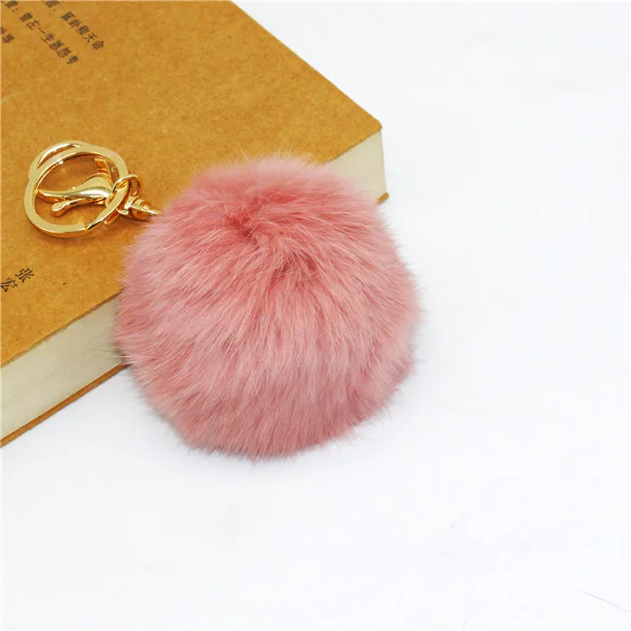 Customized colorful fur ball for mobile phone and key