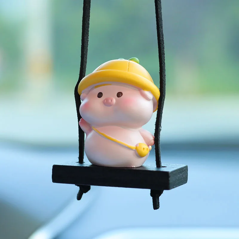 Wholesale Funny Car Display Decoration Stickers Auto Interior Decoration,Car Dashboard Piggy Cute Car Interior Decor