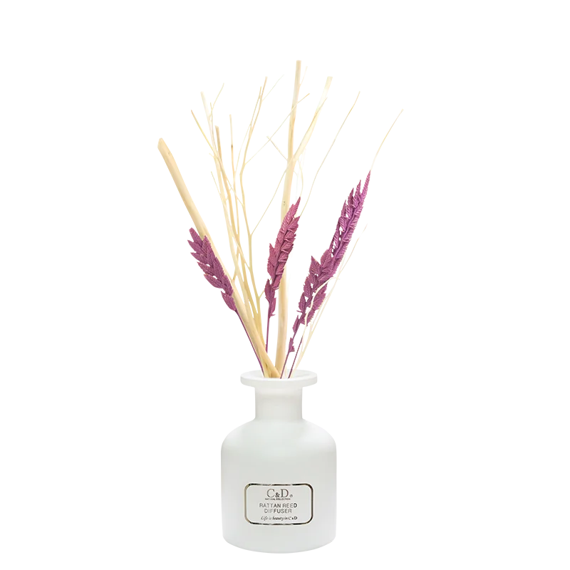 C&D Short Time Full Extension Home Decoration Artificial Flower Aroma Reed Diffuser for Birthday Gift Eco-friendly Liquid