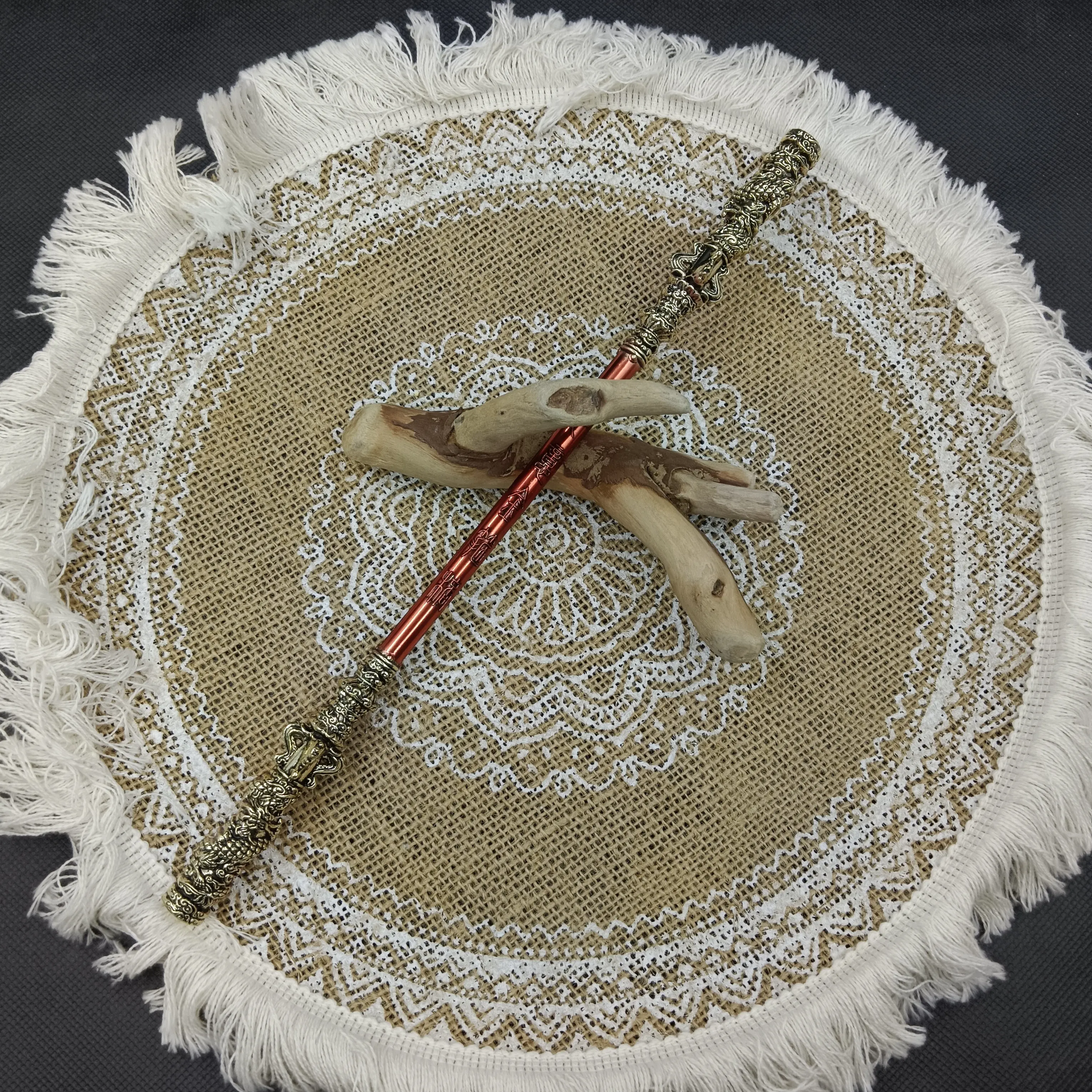 Custom color popular explosive game Hot Game 30cm Metal Weapon Model Toy Monkey King Bar Black Myth WuKong Weapon1:1 restore