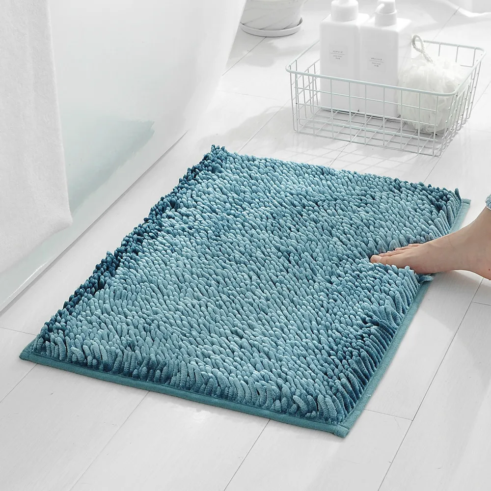 Modern Design Highly Absorbent Anti Slip Backing Chenille Door Mats Indoor Doormat