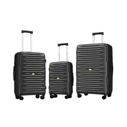 Factory wholesale PC unisex carry-on large capacity luggage with wheels travel suitcase 3 piece trolley luggage set