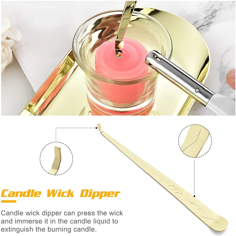 Высокое качество нержавеющей стали персонализированным логотипом 4 шт набор «сделай сам» для лампы в форме свечи набор инструментов