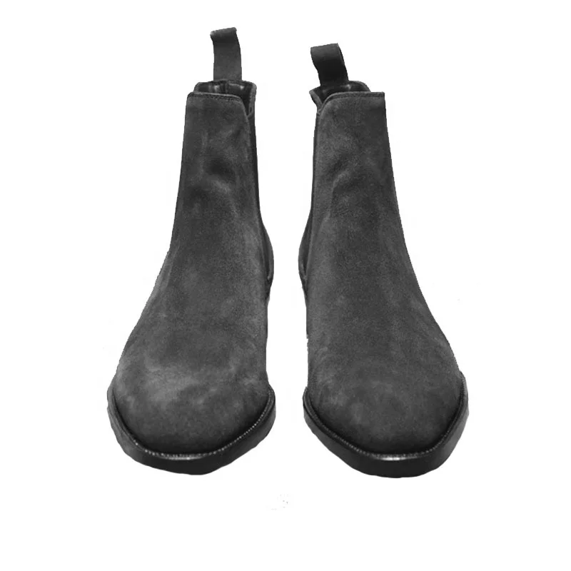 
dropshipping mens boots italian style outdoor 2020 winter slip on anti slip chelsea boots men working leather casual ankle boots 