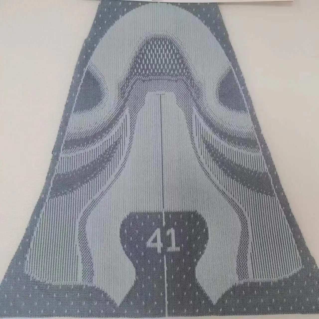 Two-Color Jaka Upper Sports Shoe Material 100% Polyester Breathable Jacquard Knitted Fabric New Sports Shoe Material Yarn Jia