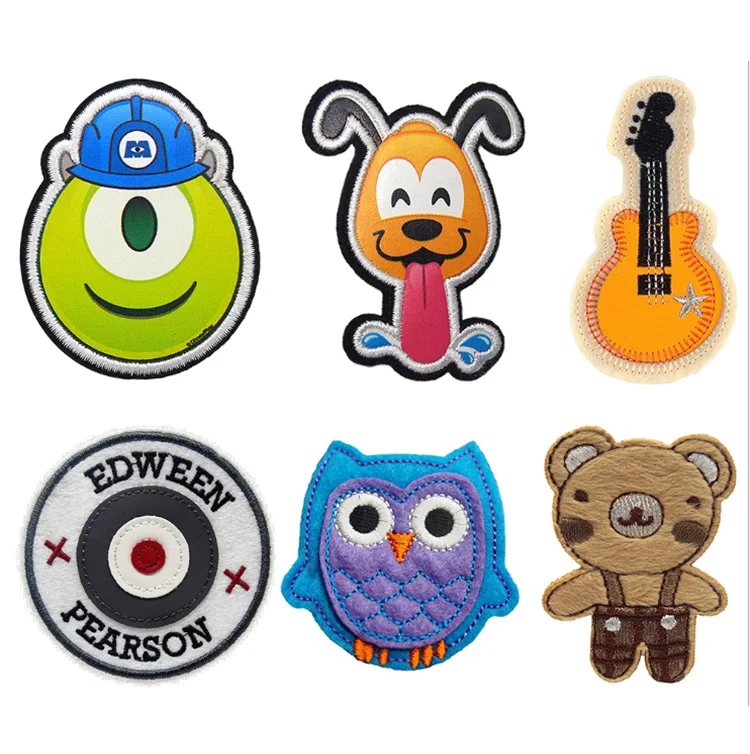 Custom China Supplier children Embroidery Patches for clothing