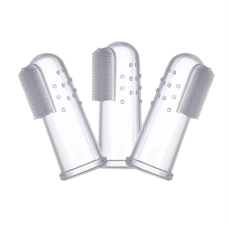 
Детская зубная щетка на палец, безопасная Силиконовая зубная щетка с покрытием для языка, чехол на палец, детская зубная щетка 