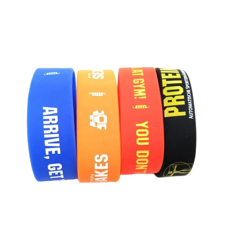 Custom comfortable and soft silicone wristband Elastic wristband sports silicone bracelet