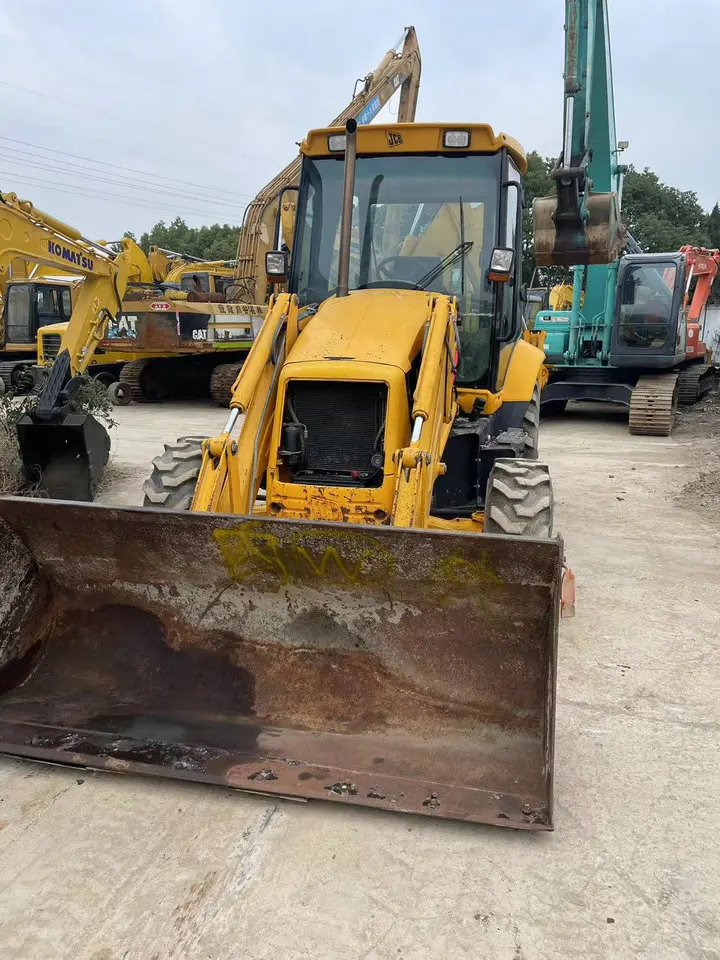 Подержанный экскаватор-погрузчик JCB3CX колесный погрузчик хорошее состояние низкая цена подержанный JCB4CX Китай Шанхай