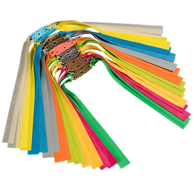 Powerful Rubber Band Strong Flat Elastic Band Outdoor Sports Hunting Accessories Latex High Elastic Rebound Fast