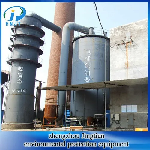 Tower type equipment for wet removal and purification of sulfur dioxide from industrial waste gas