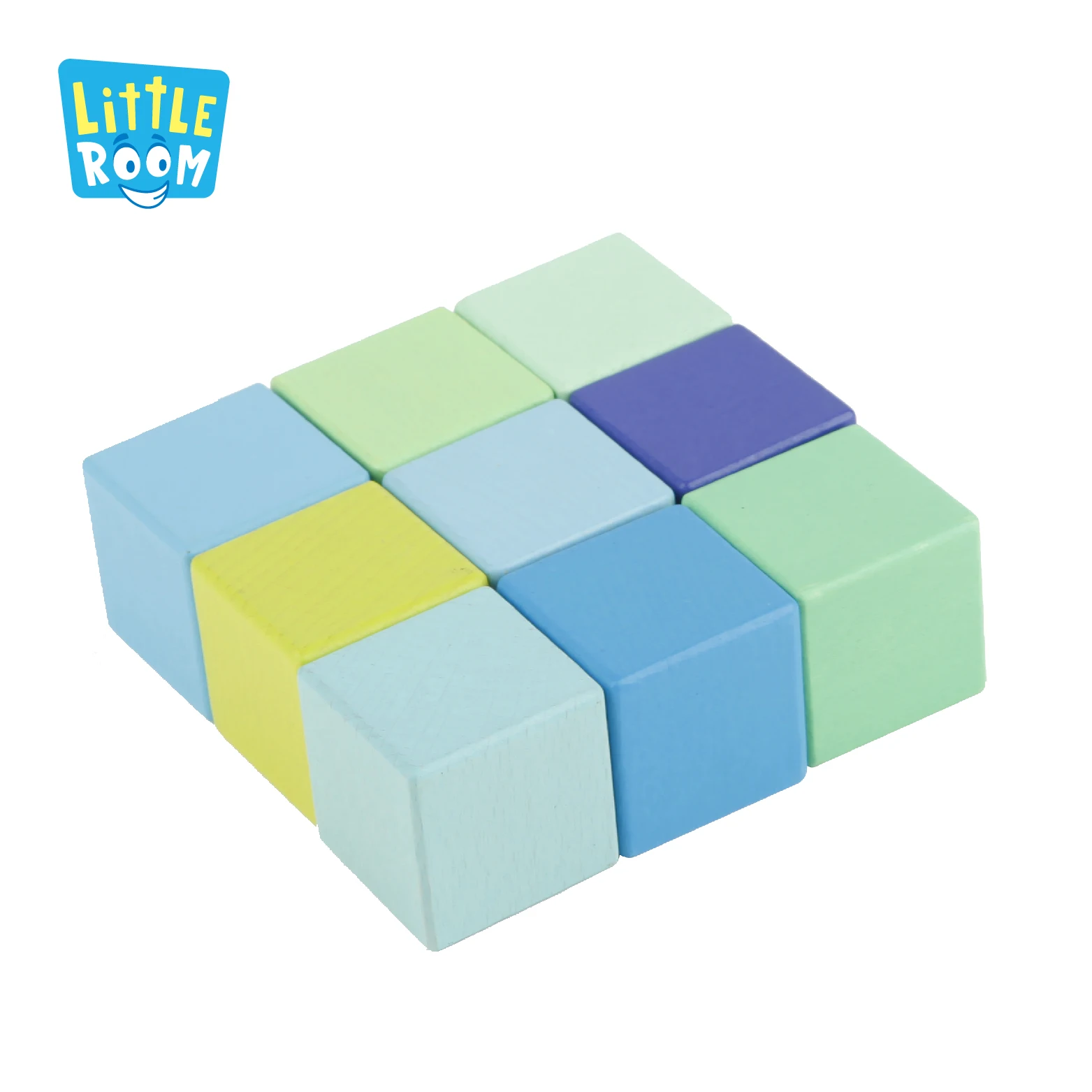 First wood blocks baby paintings unfinished wooden shape block Wooden Rainbow Education Kids Stacker Brick Building Blocks