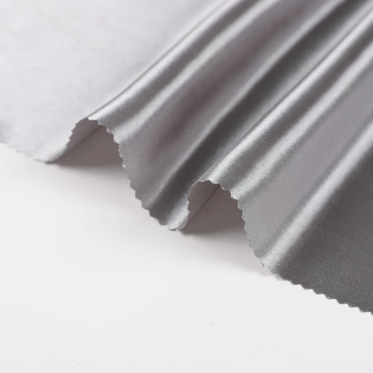 Текстильное постельное белье 100% полиэстер микрофибра черная атласная ткань экологически чистая цена за метр