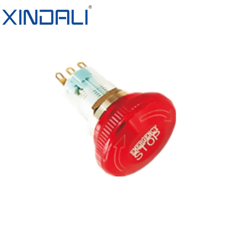 XDL17-16NS45/C metal indicator lights emergency stop waterproof push switch button