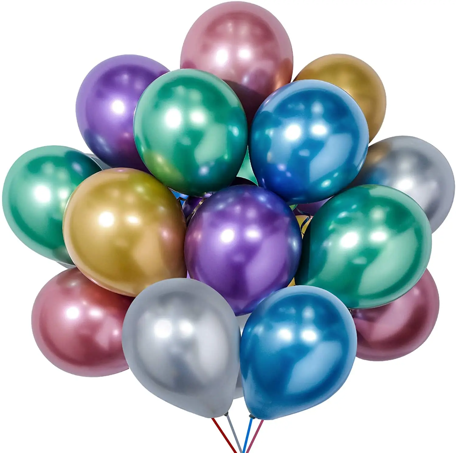12inch Globos Metal Thick Cromado Metal Balloon Chrome Globo Metal Colors Inflatable for Birthday Party Decoration