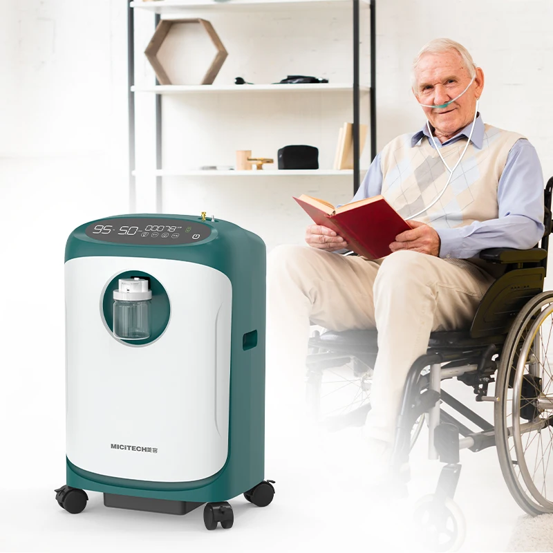 MICiTECH wholesale oxygen concentrator with ce portable  skin infusion oil free compressor for oxygen concentrator