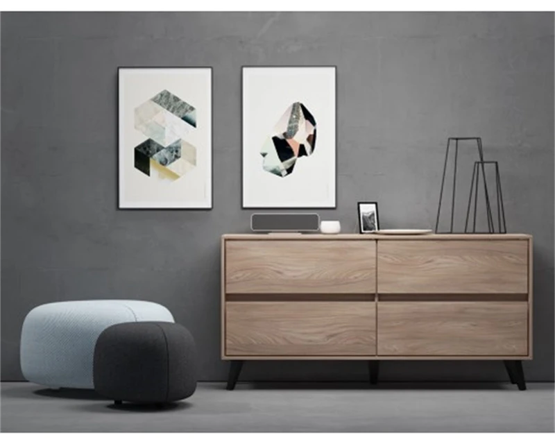 BIXONWOOD Modern Sideboard Cabinet High Gloss Wooden Sideboard Luxury Sideboard Wooden Chest Of Drawers File Cabinet