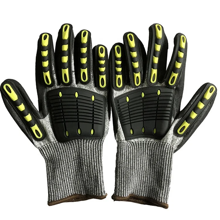 
Flexible Anti Vibration Heavy Duty Firm Grip Impact Resistant Enhanced Cut Protection Glove 