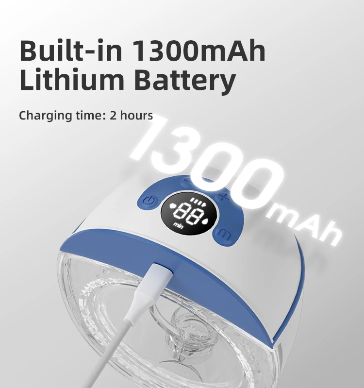 New design portable silicone smart silicone hospital grade electronic Lying Suction Breast Pump