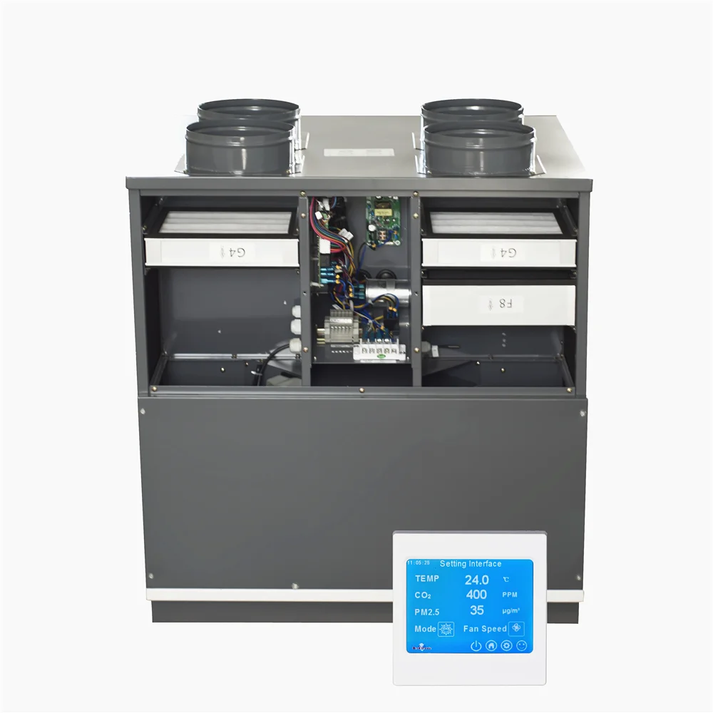 Fresh type heat recovery ventilation air handling unit