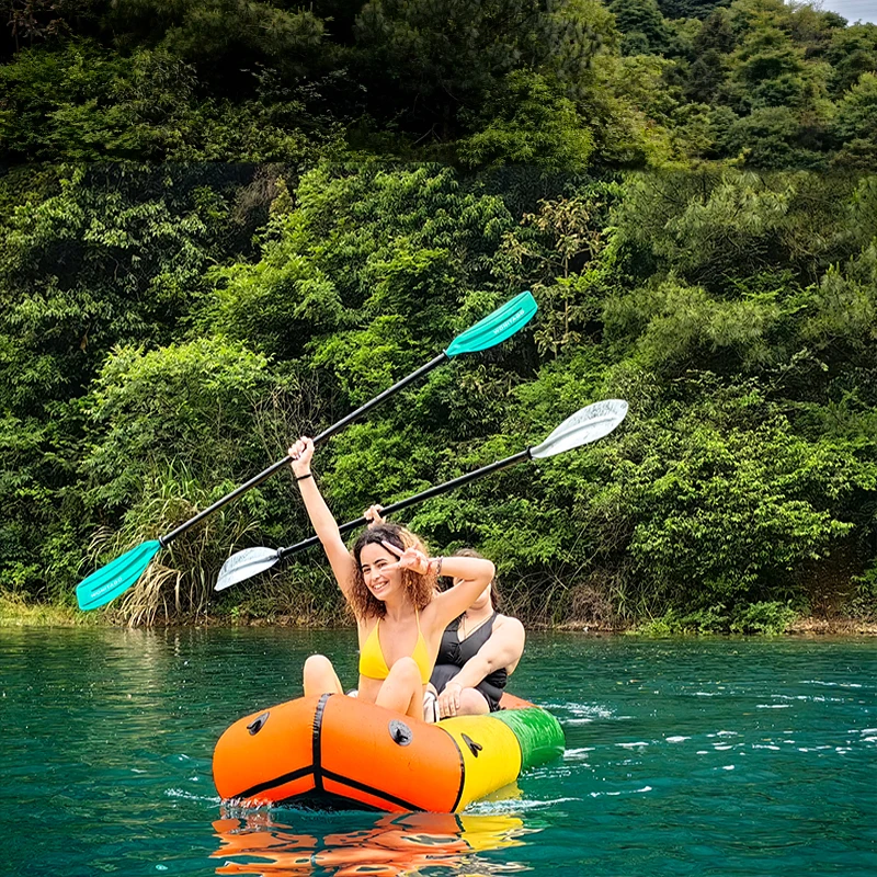 NEOKUDO Packraft Tandem Rowing Boats TPU Packraft Inflatable Kayak 2 Person