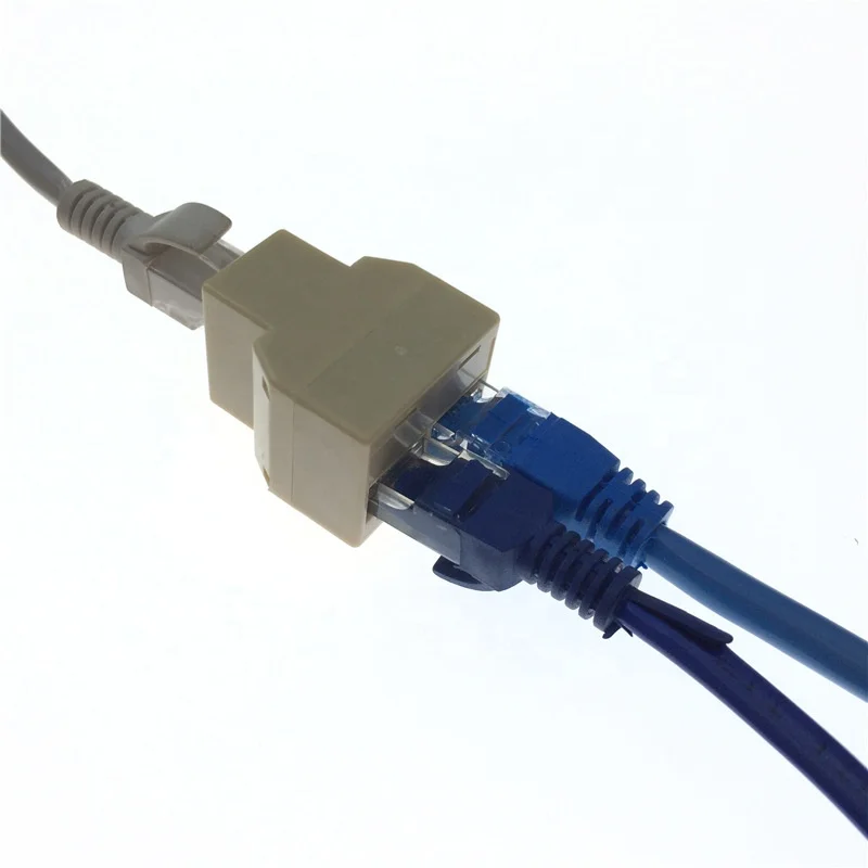 3 Way Network lan Cable Splitter RJ45 Female to 2 RJ45 Female Lan Ethernet Cable Splitter Coupler