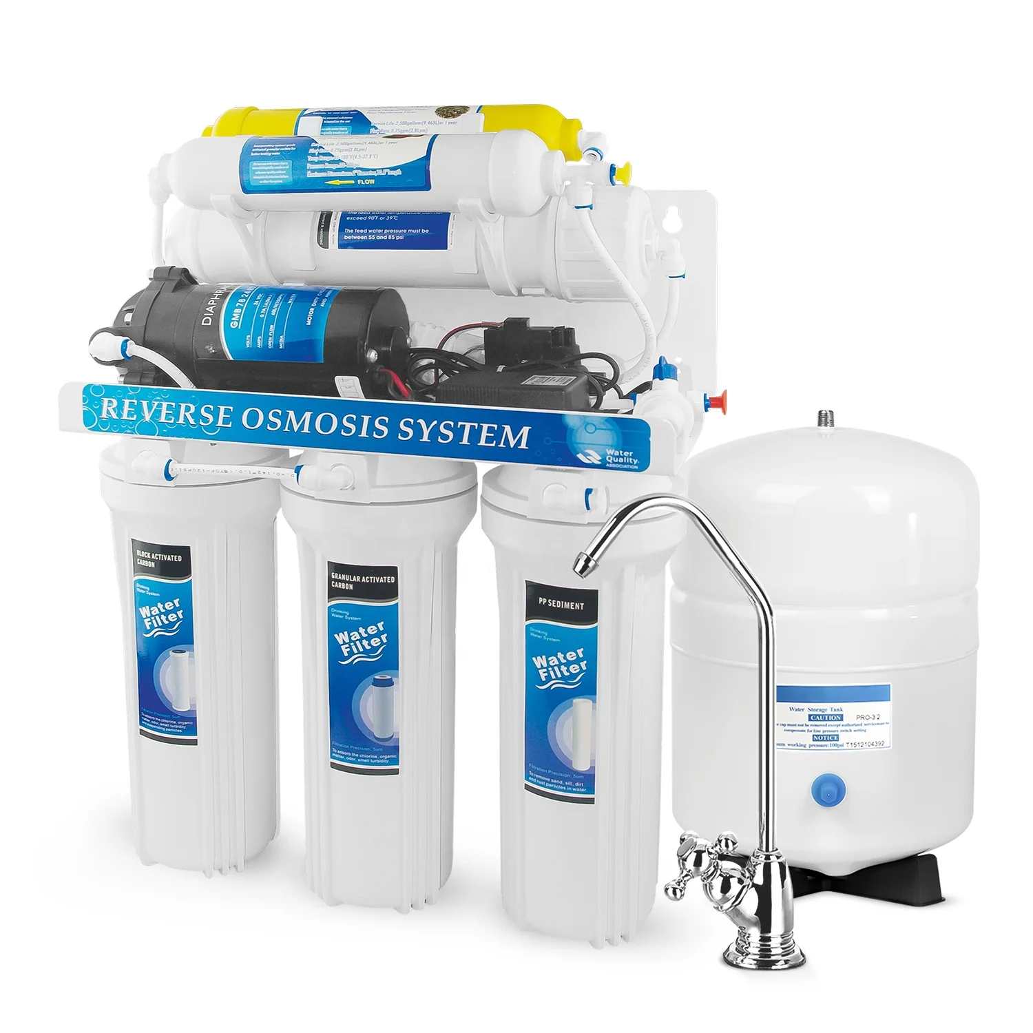 CE Certified TDS Monitoring 5 stage water purifier filter system for home drinking