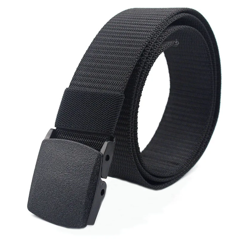 Custom Logo Automatic Buckle Nylon Waist Belt Men Canvas Fabric Tactical Belts for Men and Women