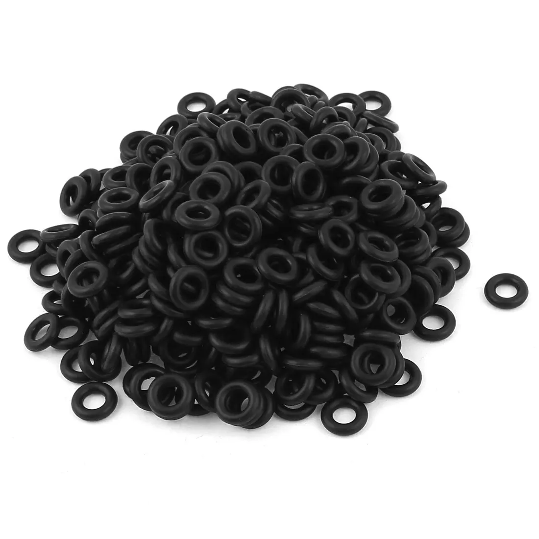 500pcs Rubber O Shaped Rings Oil Seal Gasket Washer Black 12mm x 6mm x 3mm