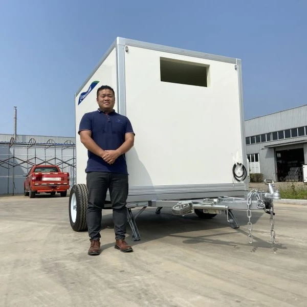 Hot sales in Euro USA AC110V AC220  Small Mobile Refrigerator Trailer Cooler Box Complete Mobile Coldroom