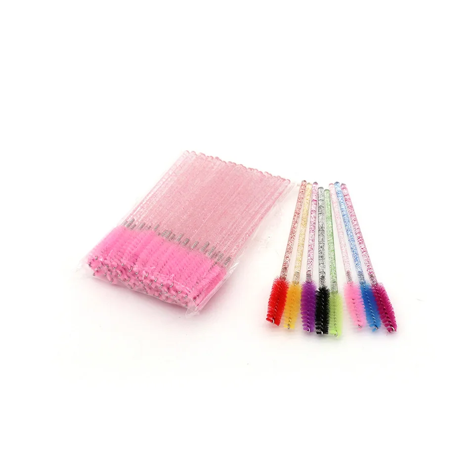 Lash Wands Starry Multicolor Disposable Colorful Mascara Brush Head Lash Eyelash Spoolie Makeup Tools Kit
