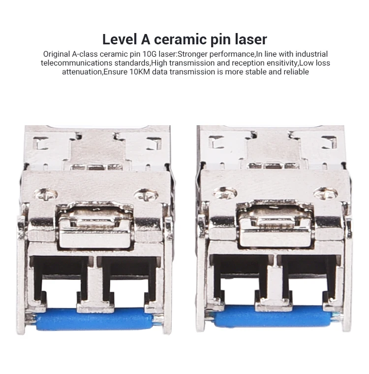 Wholesale 10Gx 1270Nm 1330Nm Transceiver Module 1270/1330 Optical Fibre Sfp Bidi 10G 10Km