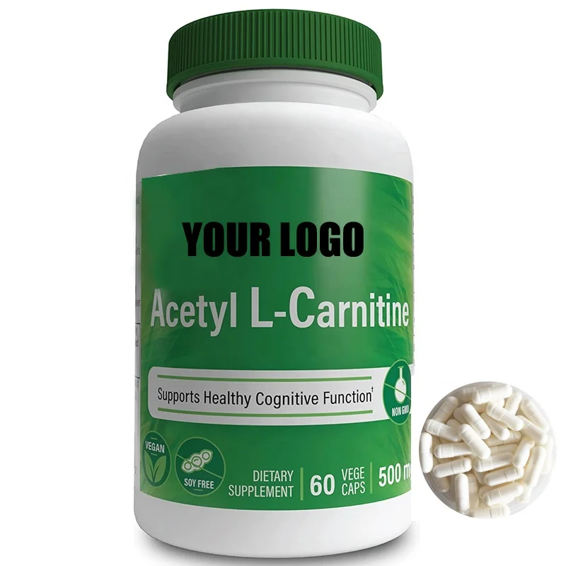 OEM Acetyl-L Carnitine Capsules 500 mg Amino Acid Loss Weight Cognition Mental Memory Attention Brain And Nerve Cell Function